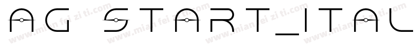 AG Start_Italic Norm字体转换